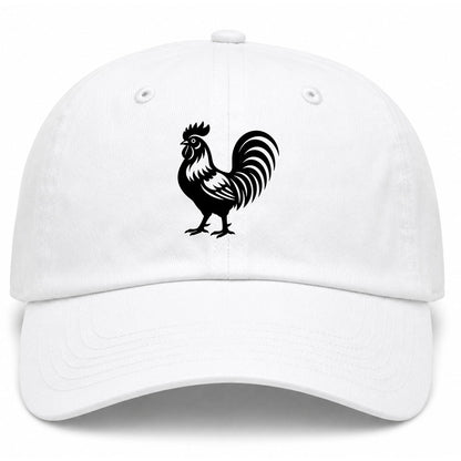 White Rooster Farm Animal Golf Dad Hat