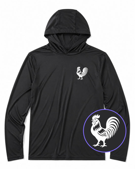 Black Rooster Farm Animal Men's Lightweight Performance Golf Hoodie