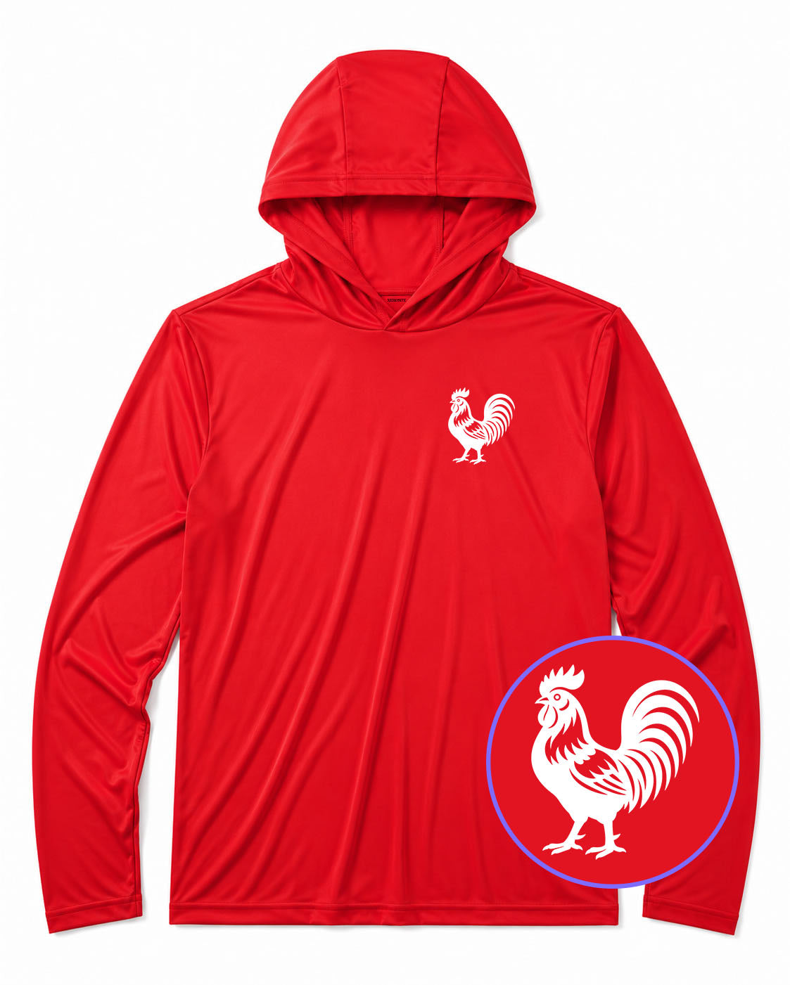 Red Rooster Farm Animal Men's Lightweight Performance Golf Hoodie