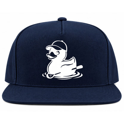 Navy Blue Rubber Duck With Golf Club Golf Snapback Hat