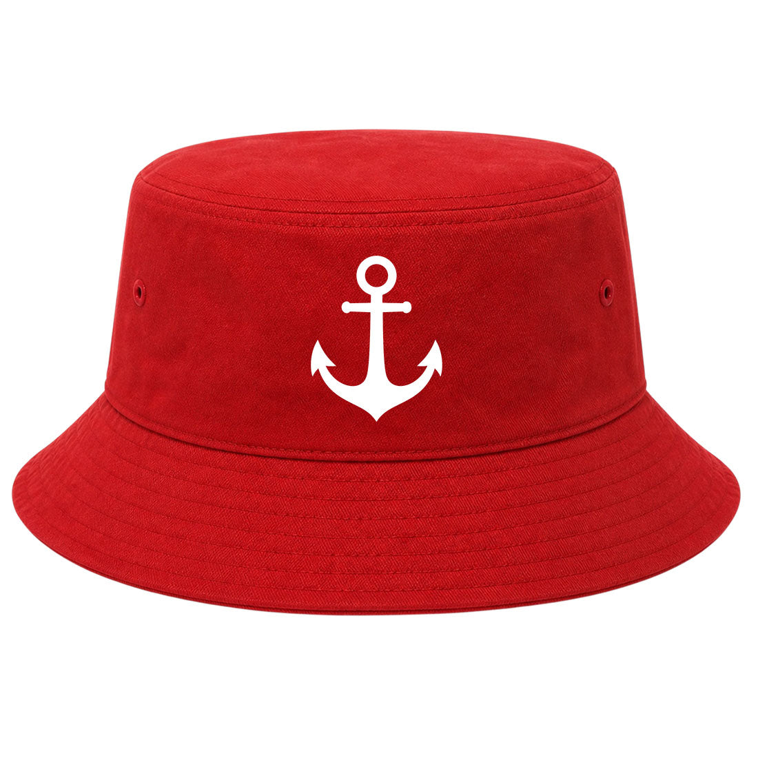 Red Ship Anchor Golf Bucket Hat