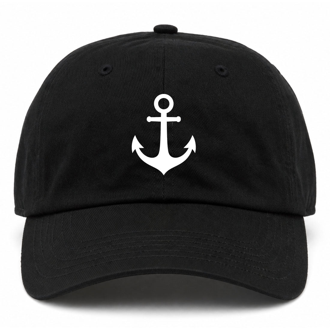 Black Ship Anchor Golf Dad Hat