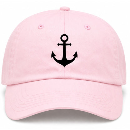 Pink Ship Anchor Golf Dad Hat