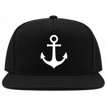 Black Ship Anchor Golf Snapback Hat