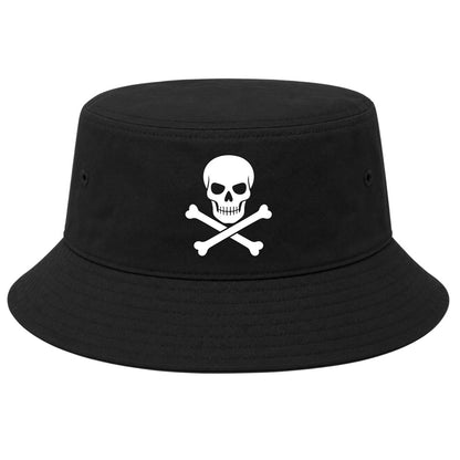 Black Skull And Crossbones Golf Bucket Hat