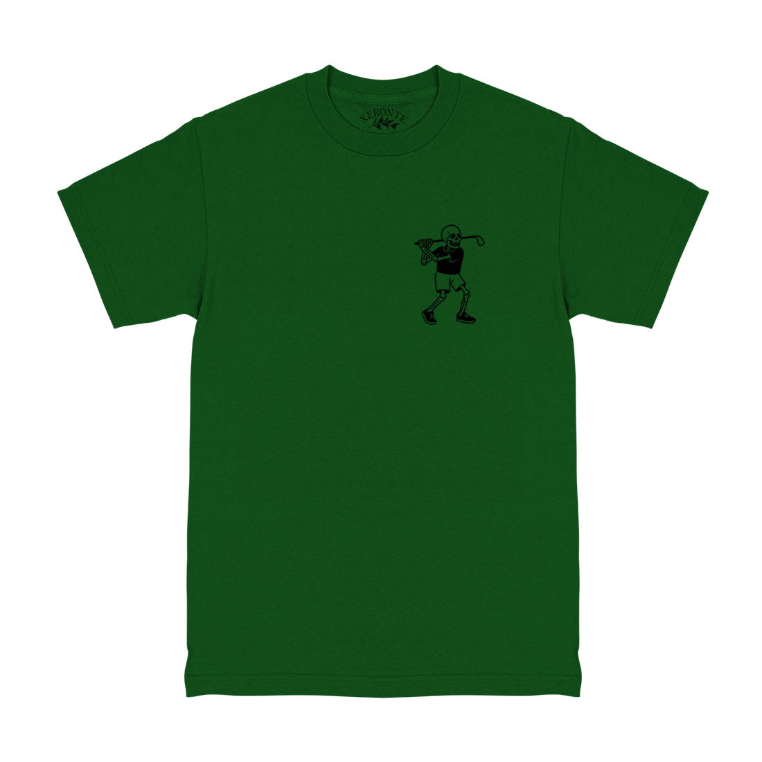 Green Skull Skeleton Golfer Men's T-Shirt