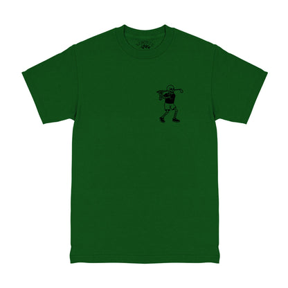 Green Skull Skeleton Golfer Men's T-Shirt