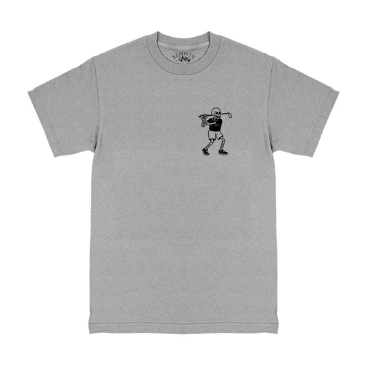 Grey Skull Skeleton Golfer Men's T-Shirt