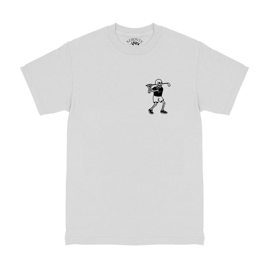 White Skull Skeleton Golfer Men's T-Shirt