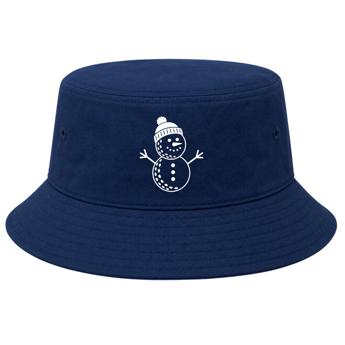 Navy Snowman Golf Bucket Hat