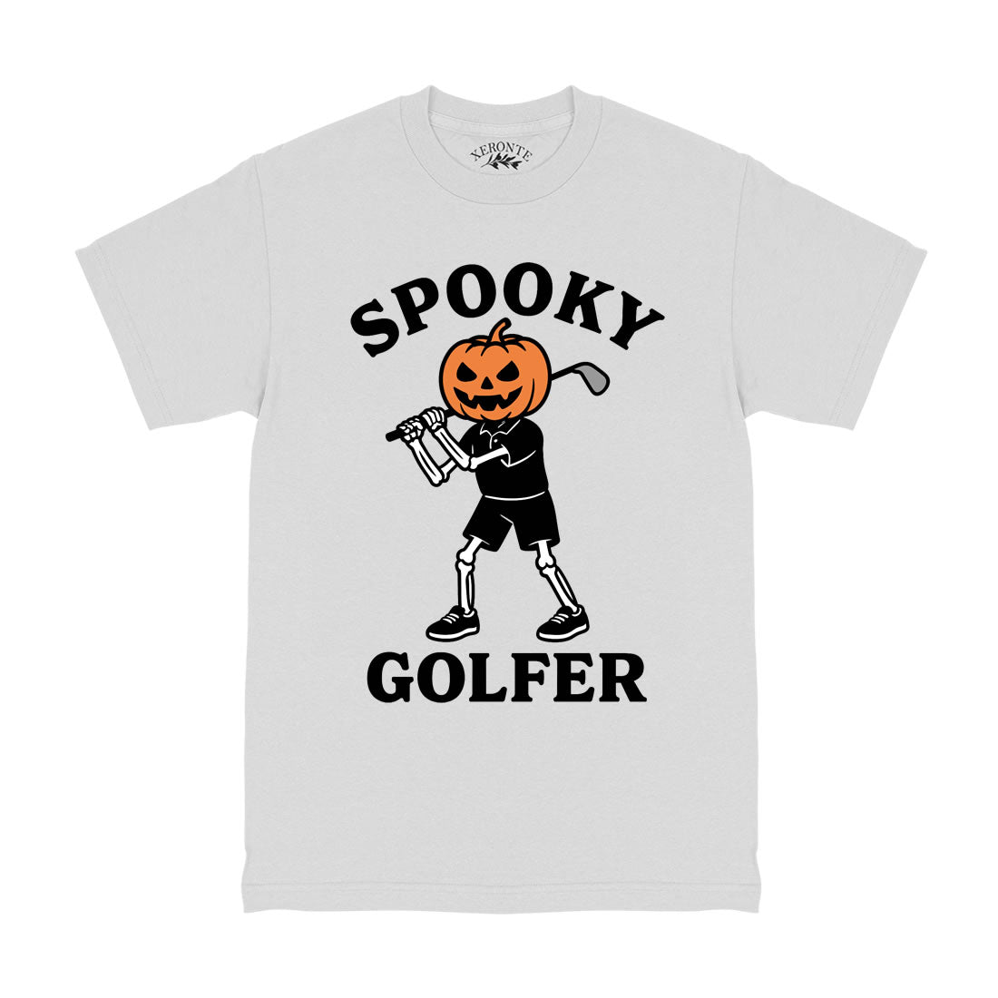 White Spooky Golfer Halloween Men's T-Shirt