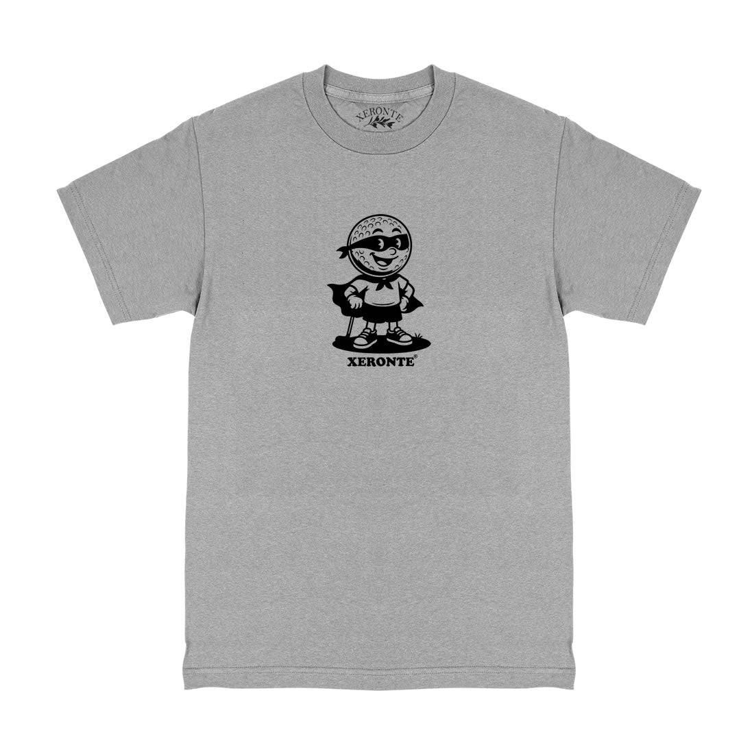 Grey Superhero Costume Golf Ball Mascot Mens T-Shirt