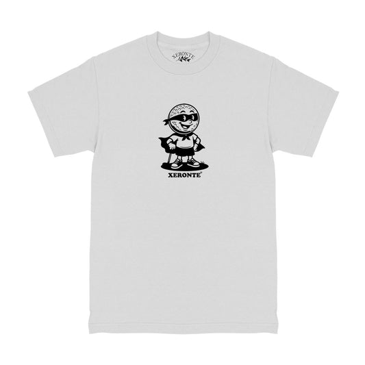 White Superhero Costume Golf Ball Mascot Mens T-Shirt