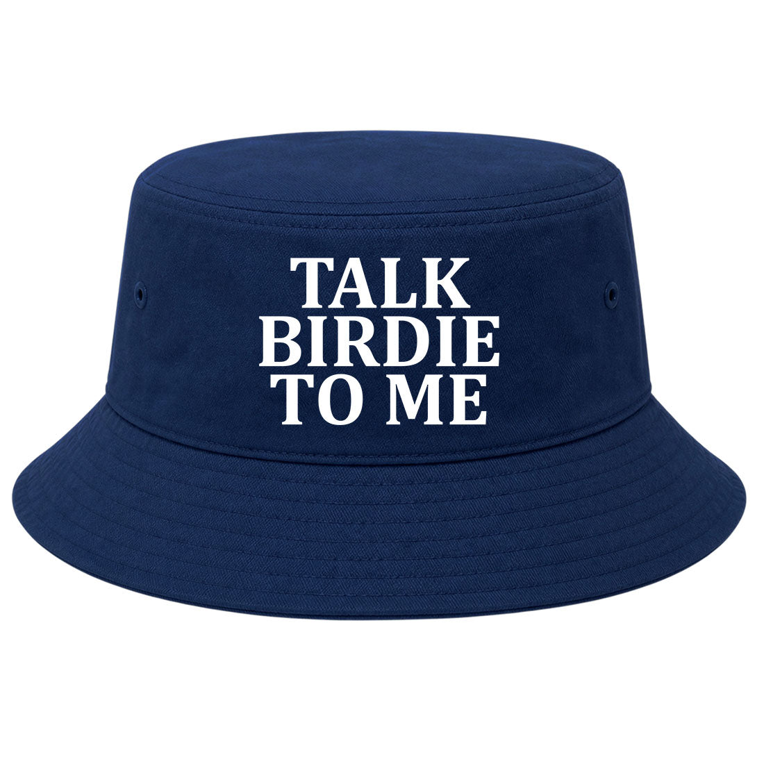 Navy Talk Birdie To Me Golf Bucket Hat