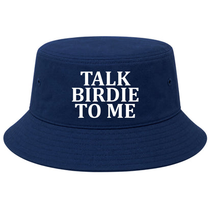 Navy Talk Birdie To Me Golf Bucket Hat