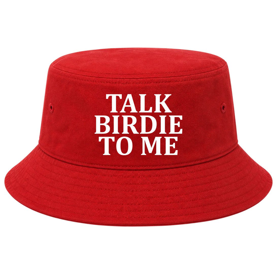 Red Talk Birdie To Me Golf Bucket Hat