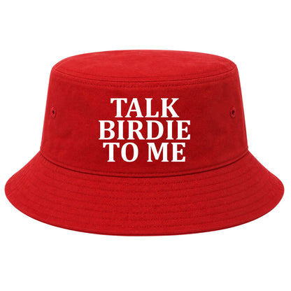 Red Talk Birdie To Me Golf Bucket Hat