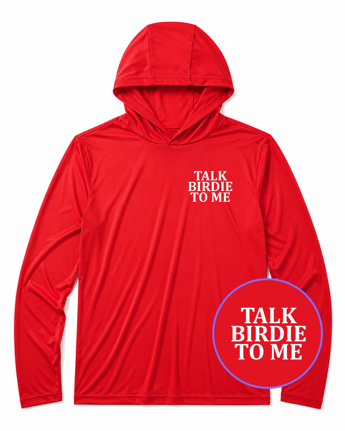 Red Talk Birdie To Me Men's Lightweight Performance Golf Hoodie