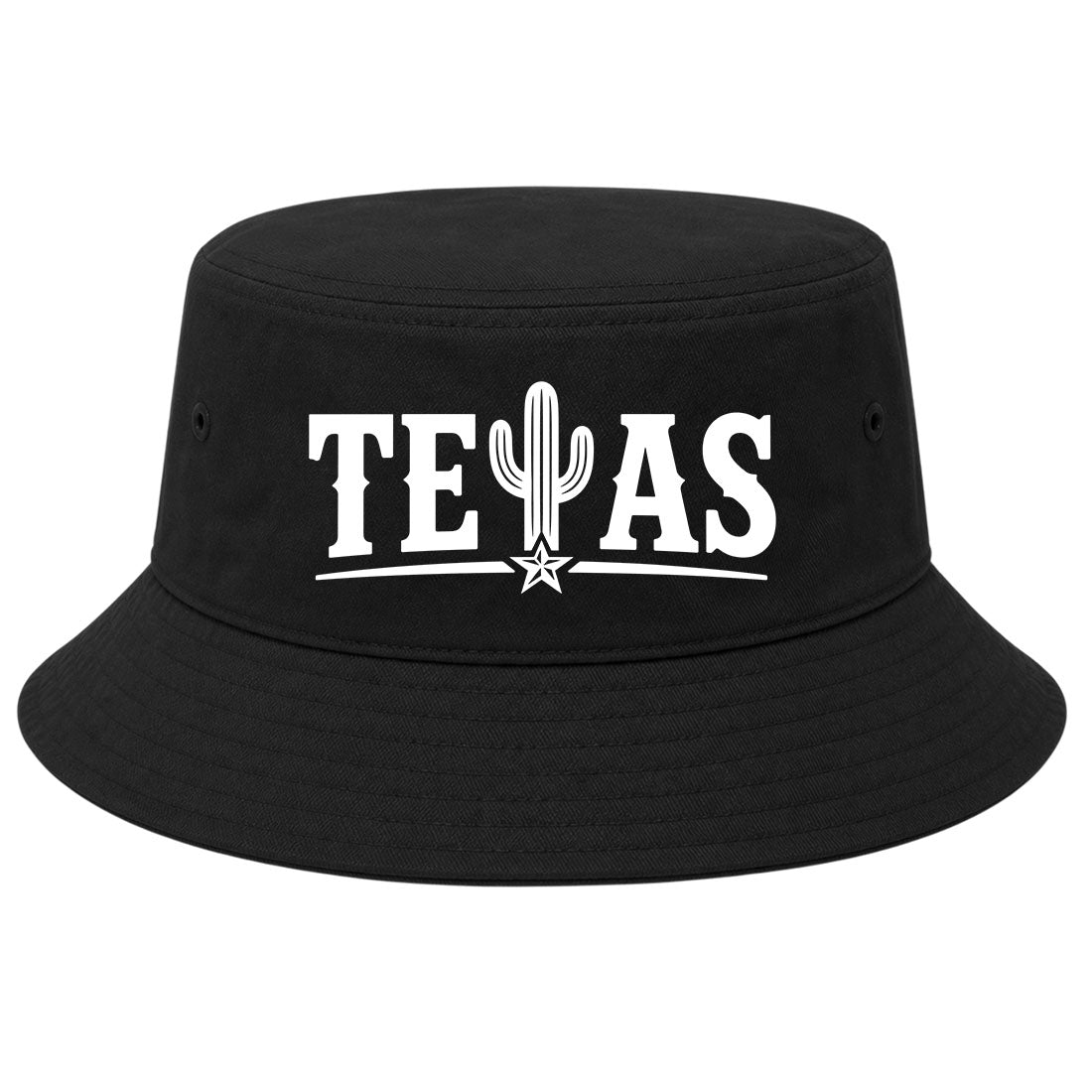 Black Texas Cactus Golf Bucket Hat