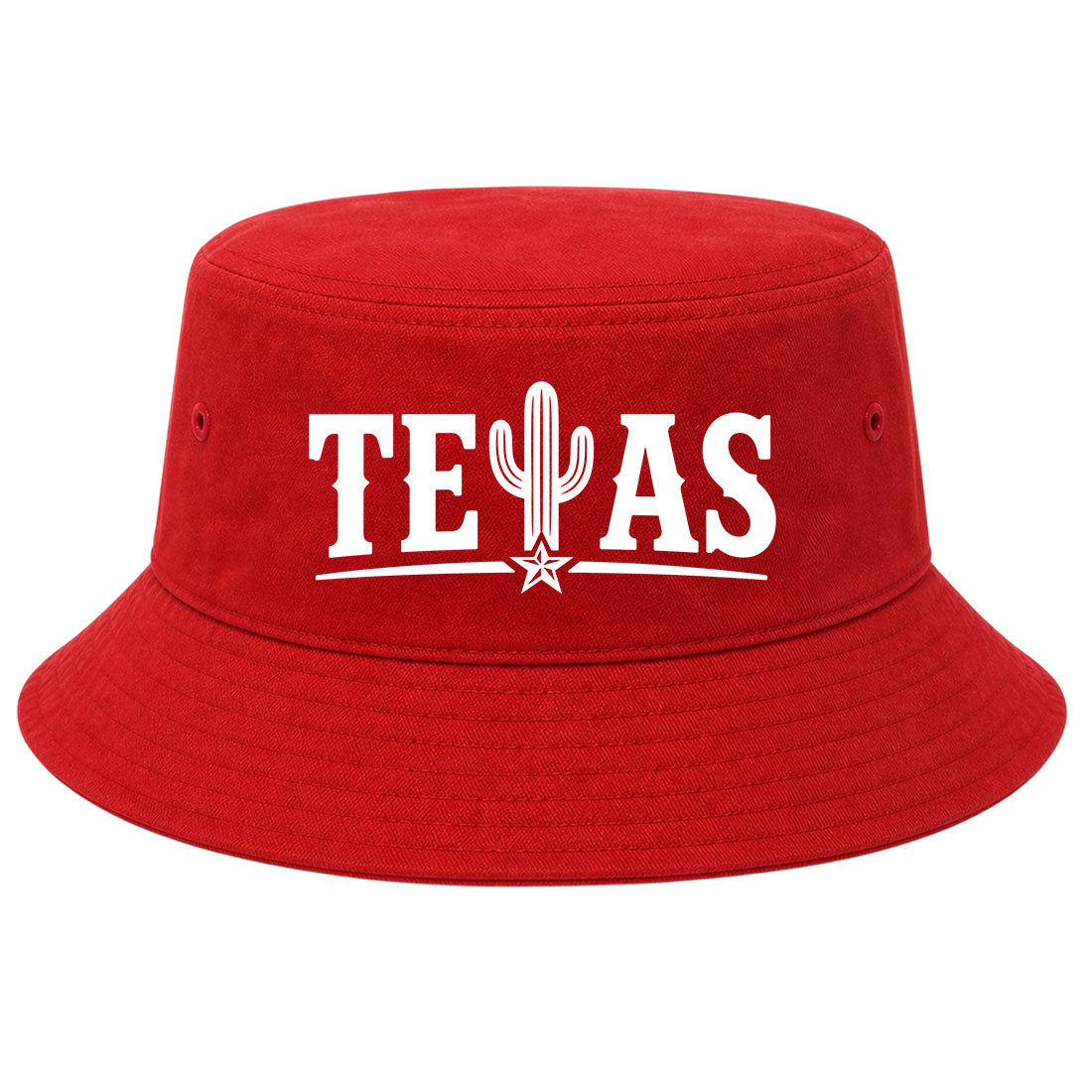 Red Texas Cactus Golf Bucket Hat