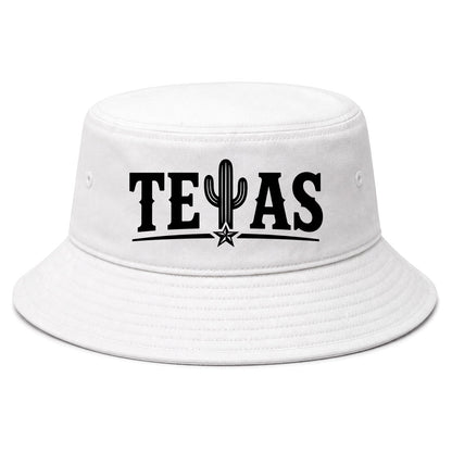 White Texas Cactus Golf Bucket Hat