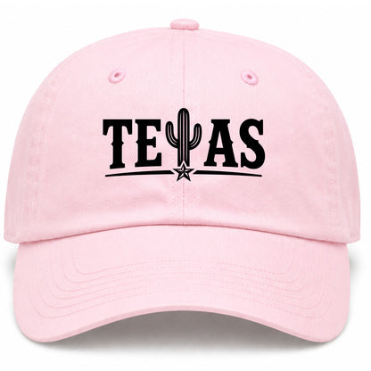 Pink Texas Cactus Golf Dad Hat