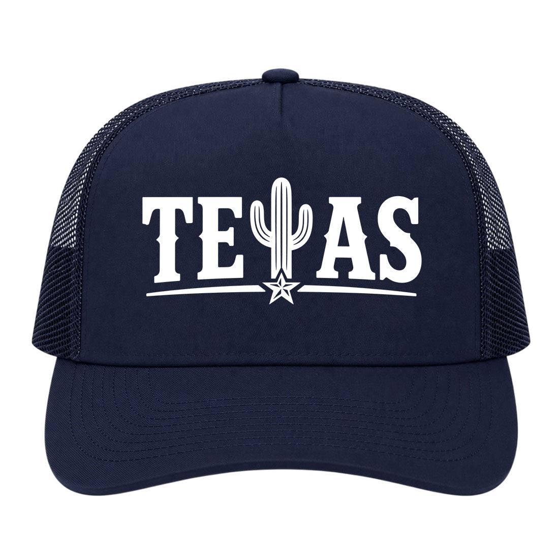 Navy Blue Texas Cactus Golf Trucker Hat