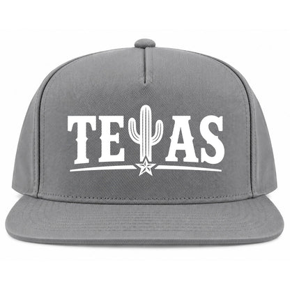 Grey Texas Cactus Golf Snapback Hat