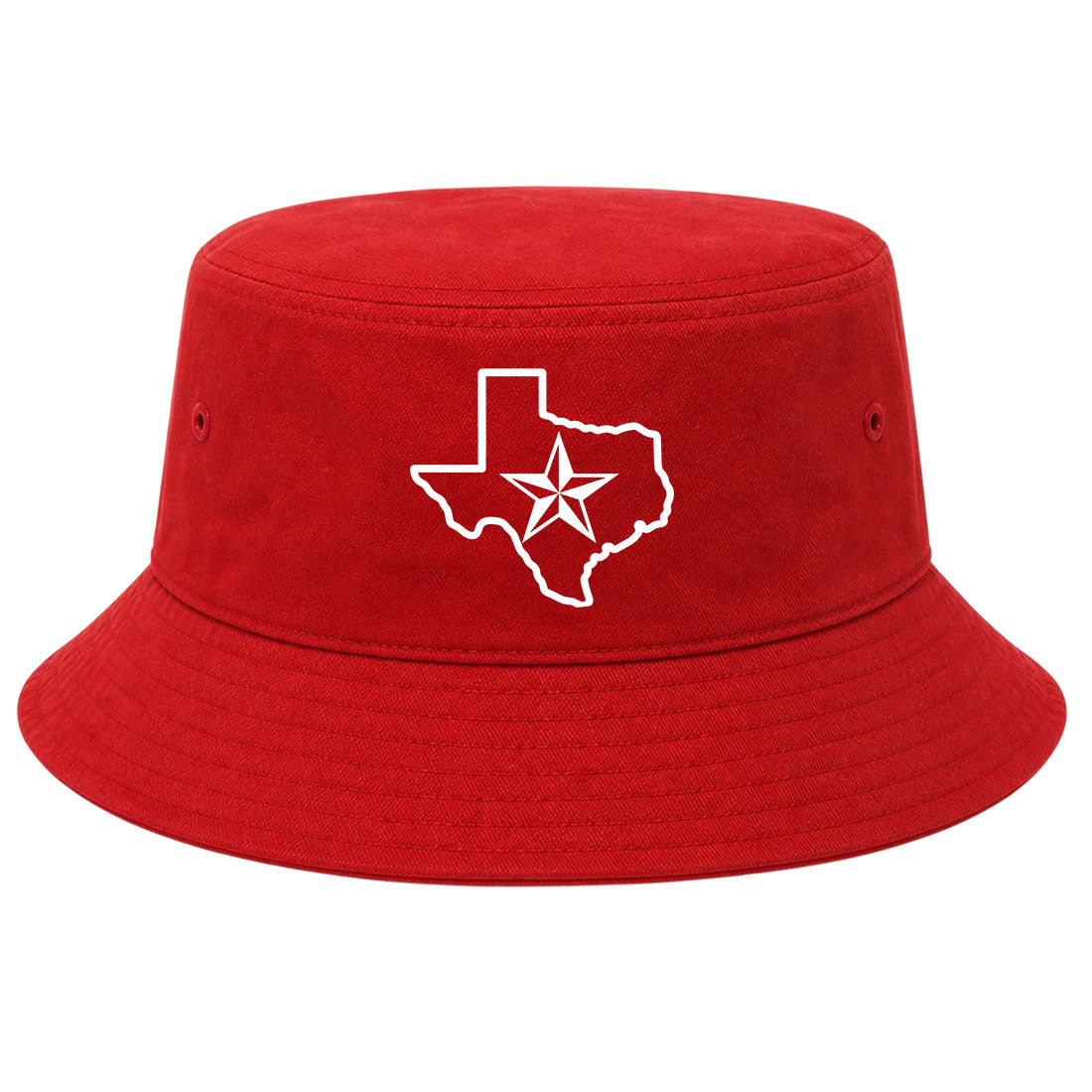 Red Texas Lone Star State Golf Bucket Hat