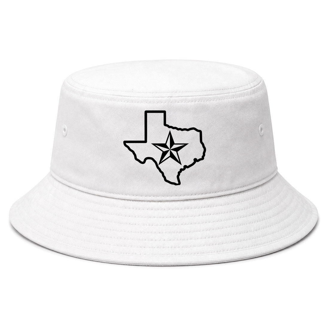White Texas Lone Star State Golf Bucket Hat