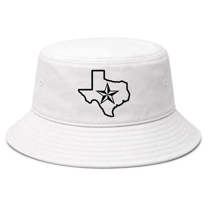 White Texas Lone Star State Golf Bucket Hat