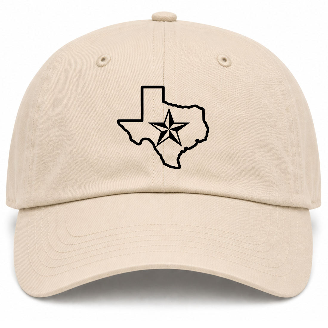 Beige Texas Lone Star State Golf Dad Hat