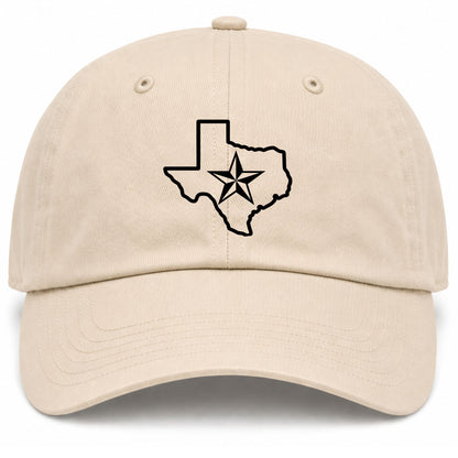 Beige Texas Lone Star State Golf Dad Hat