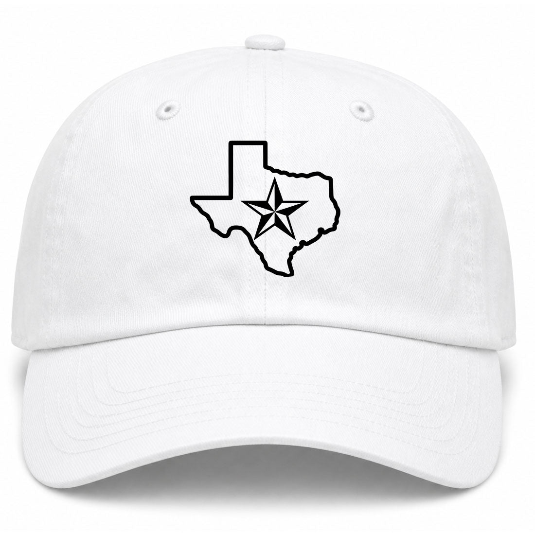 White Texas Lone Star State Golf Dad Hat