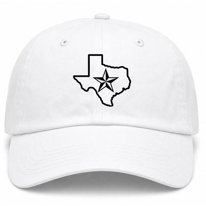 White Texas Lone Star State Golf Dad Hat
