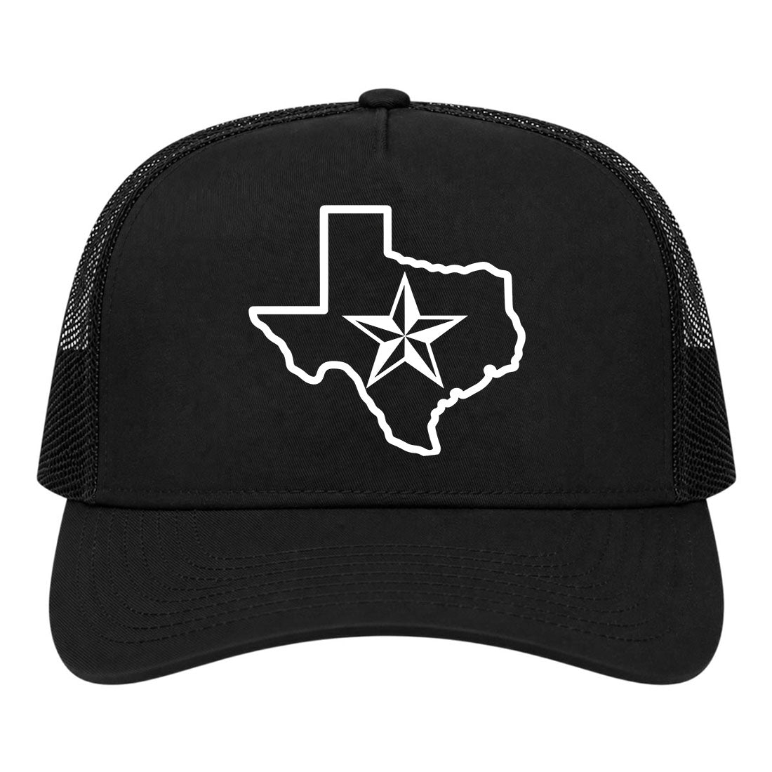 Black Texas Lone Star State Golf Trucker Hat