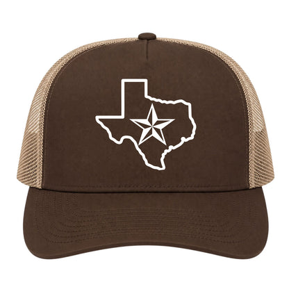 Brown Texas Lone Star State Golf Trucker Hat