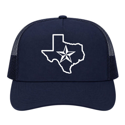 Navy Blue Texas Lone Star State Golf Trucker Hat
