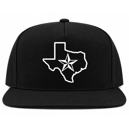 Black Texas Lone Star State Golf Snapback Hat