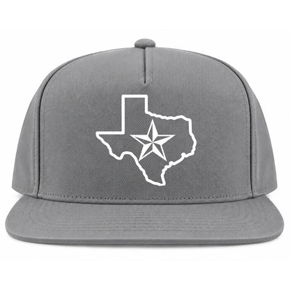 Grey Texas Lone Star State Golf Snapback Hat