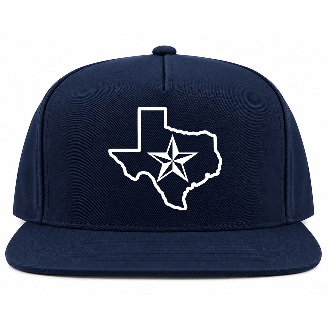 Navy Blue Texas Lone Star State Golf Snapback Hat