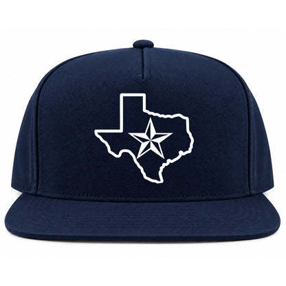 Navy Blue Texas Lone Star State Golf Snapback Hat