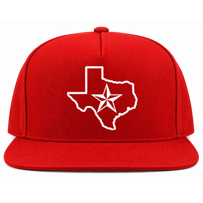 Red Texas Lone Star State Golf Snapback Hat