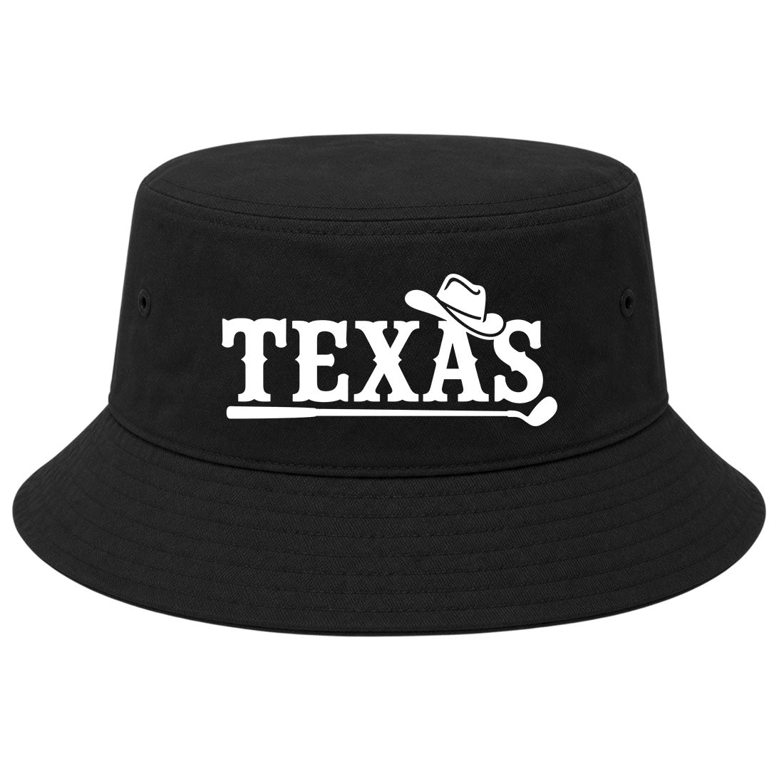 Black Texas Western Golf Bucket Hat