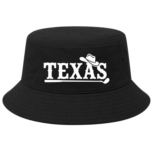 Black Texas Western Golf Bucket Hat