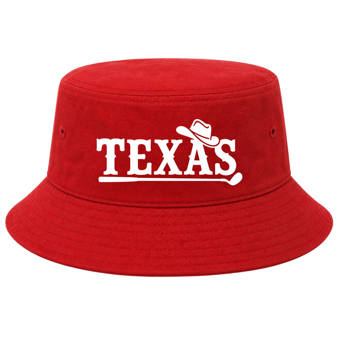 Red Texas Western Golf Bucket Hat