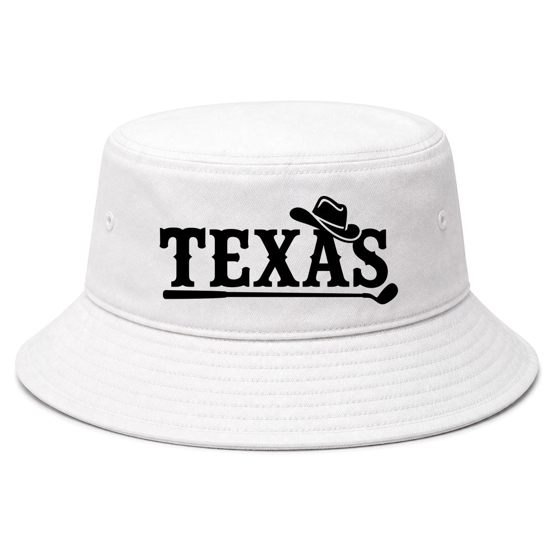 White Texas Western Golf Bucket Hat