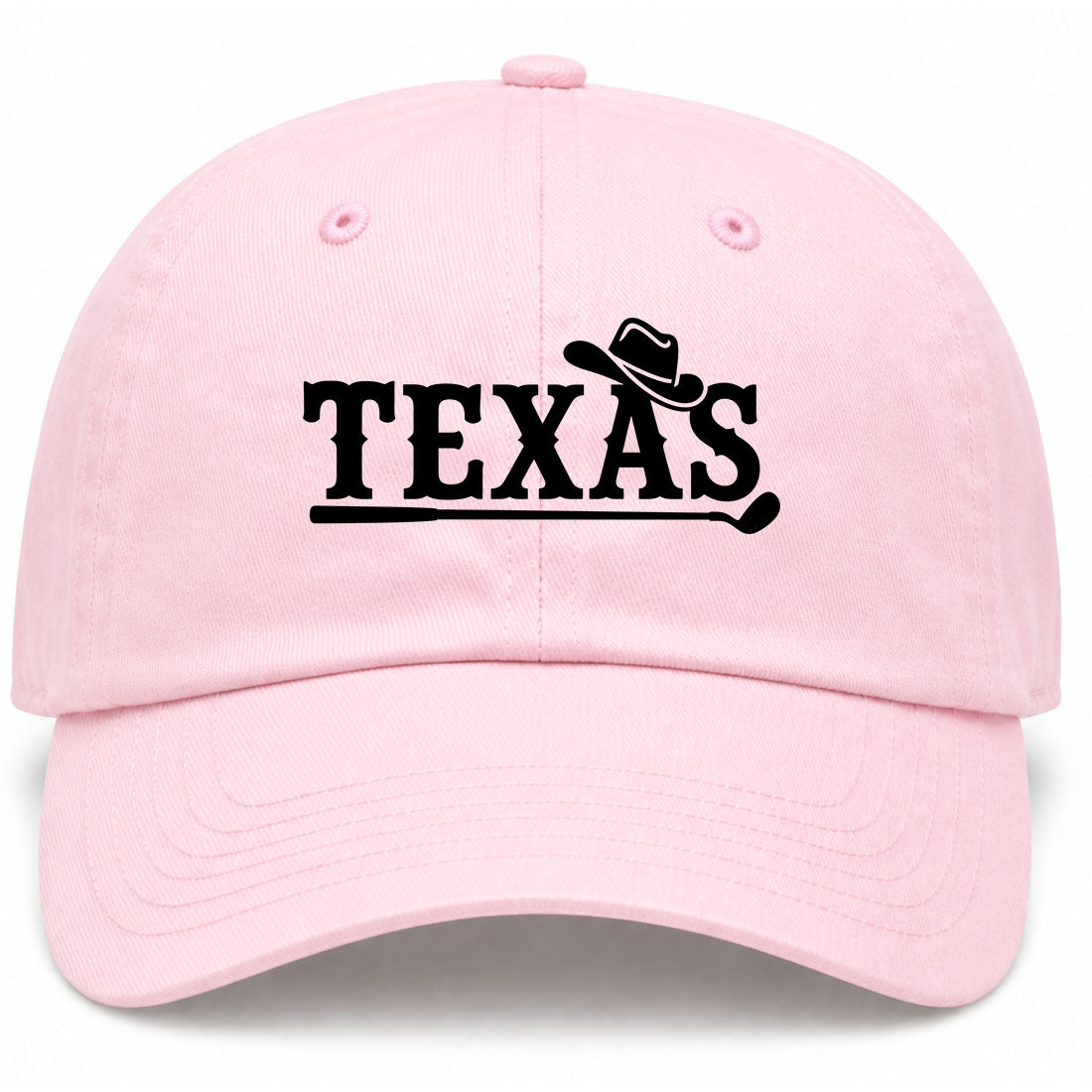 Pink Texas Western Golf Dad Hat