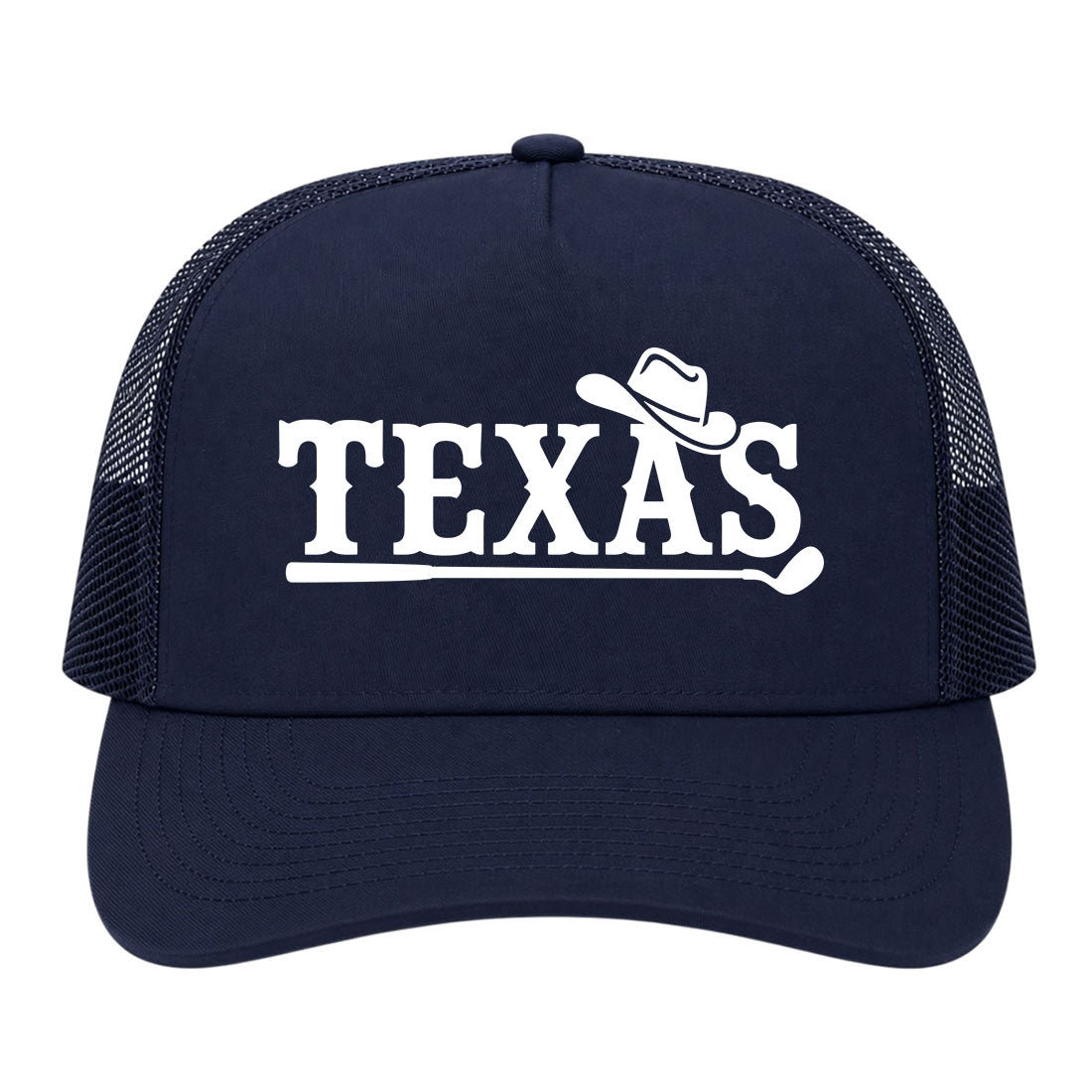 Navy Blue Texas Western Golf Trucker Hat