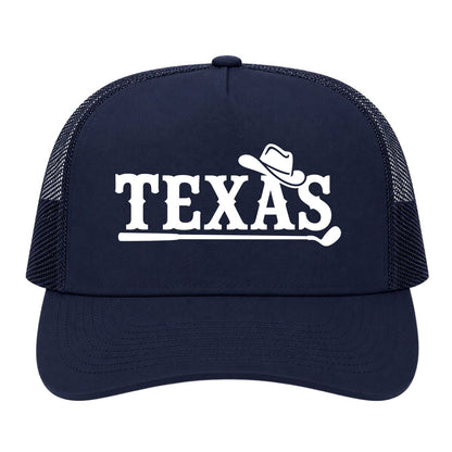 Navy Blue Texas Western Golf Trucker Hat